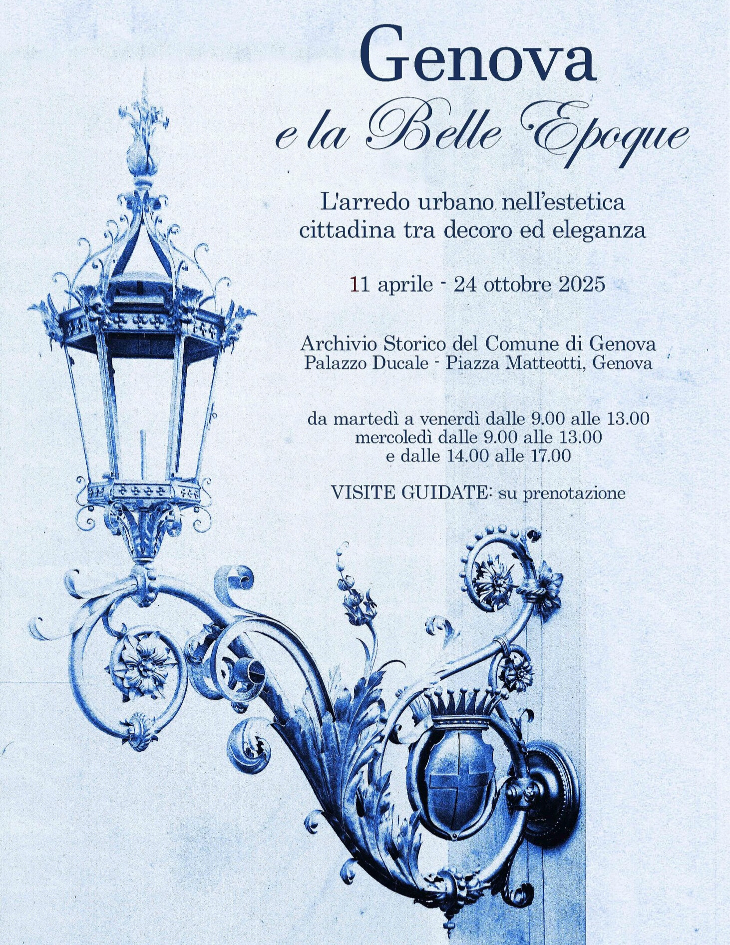 Genova e la Bella Epoque. L'arredo urbano nell'estetica cittadina tra decoro ed eleganza.